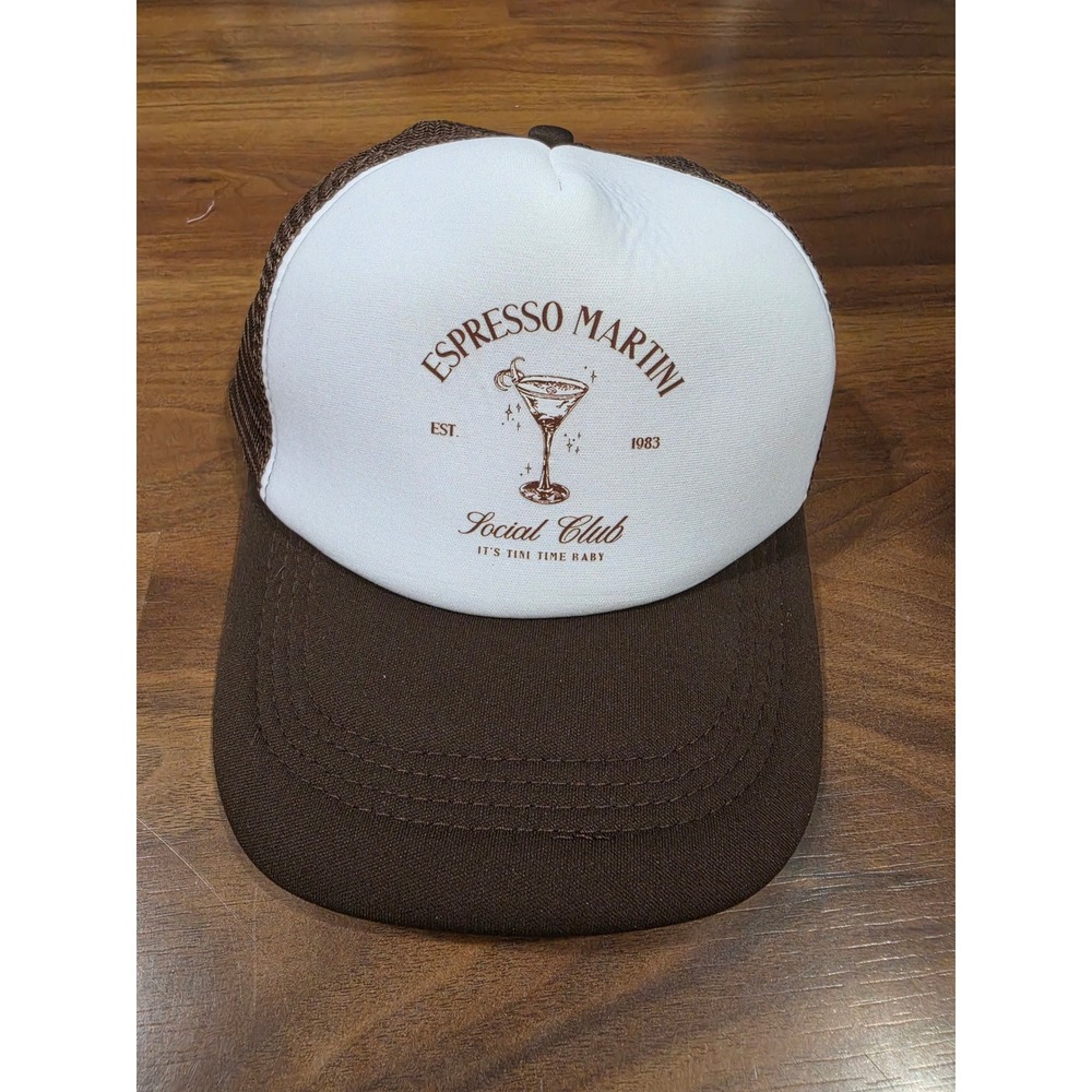 Trucker Hat Women OS Brown Excellent Espresso Martini Social Club